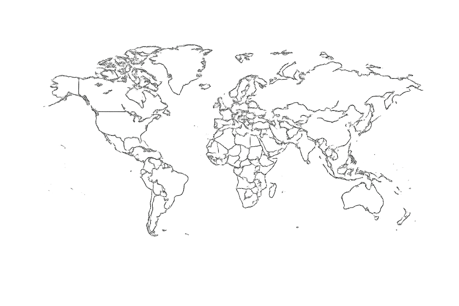 World Jurisdiction Outline Map
